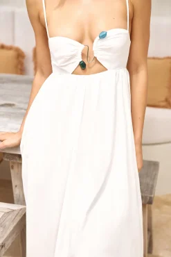 RUNAWAY THE LABEL Tanala Maxi Dress White