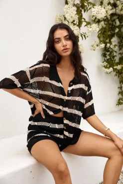 Sailing Seas Knit Set Black