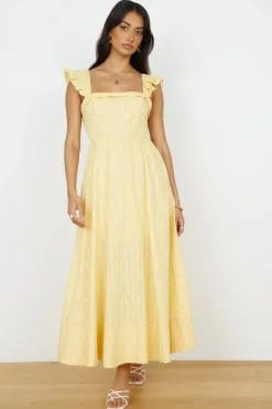 Salty Air Maxi Dress Yellow
