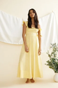 Salty Air Maxi Dress Yellow