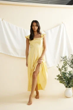 Salty Air Maxi Dress Yellow