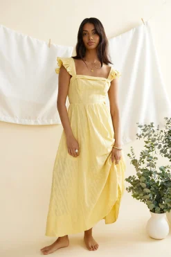 Salty Air Maxi Dress Yellow