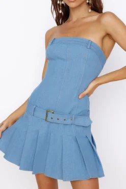 Sandcastle Dreams Dress Light Denim