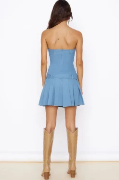 Sandcastle Dreams Dress Light Denim