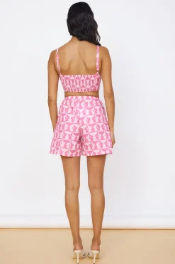 Secrets of Summer Crop Top Pink