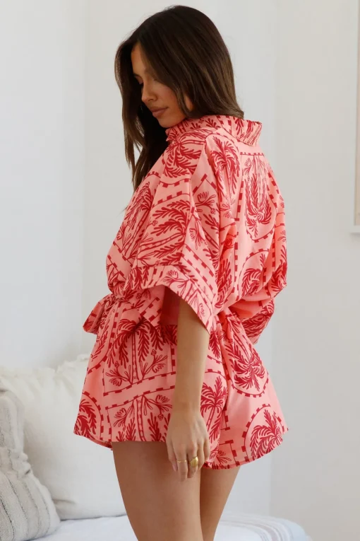 Sending Felicitations Romper Red