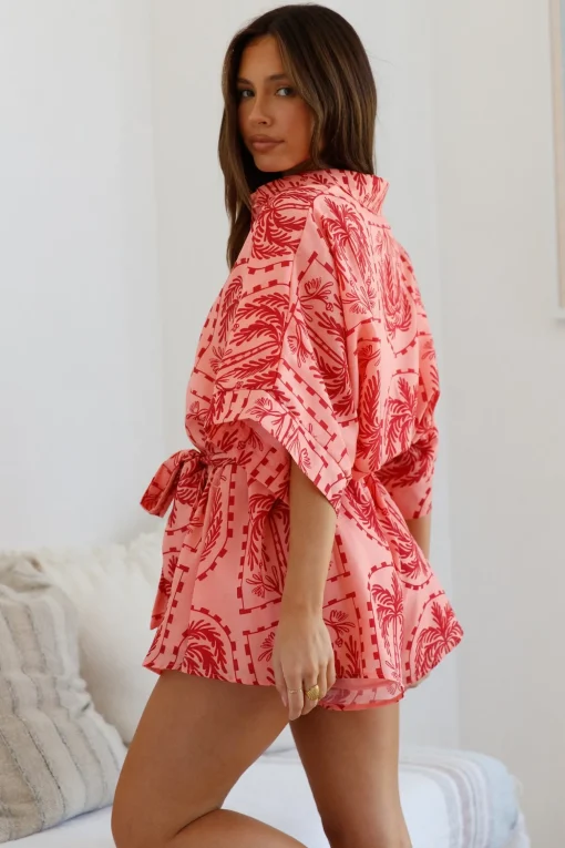 Sending Felicitations Romper Red