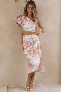 Serenity Midi Skirt Pink