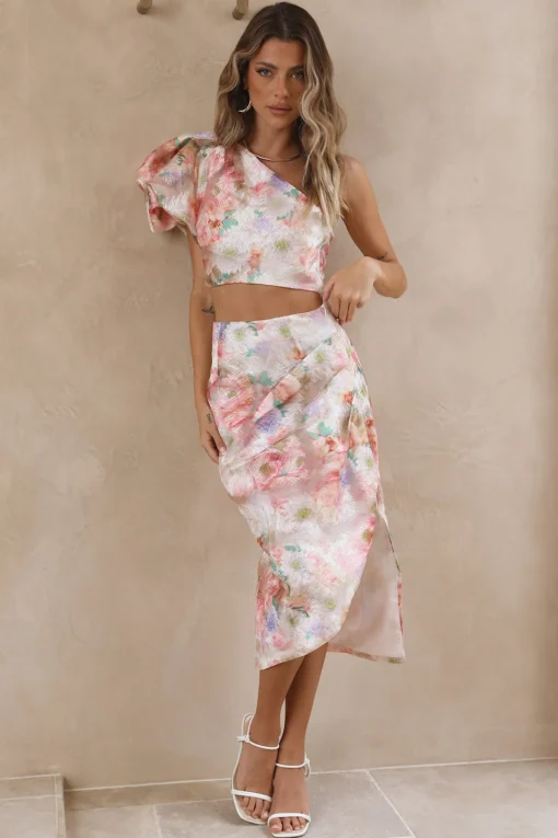 Serenity Midi Skirt Pink