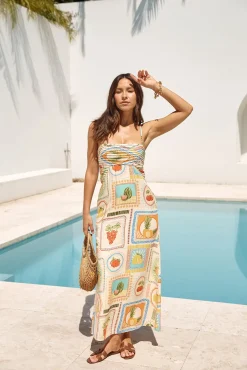 SEVEN WONDERS Agata Midi Dress Agata Print