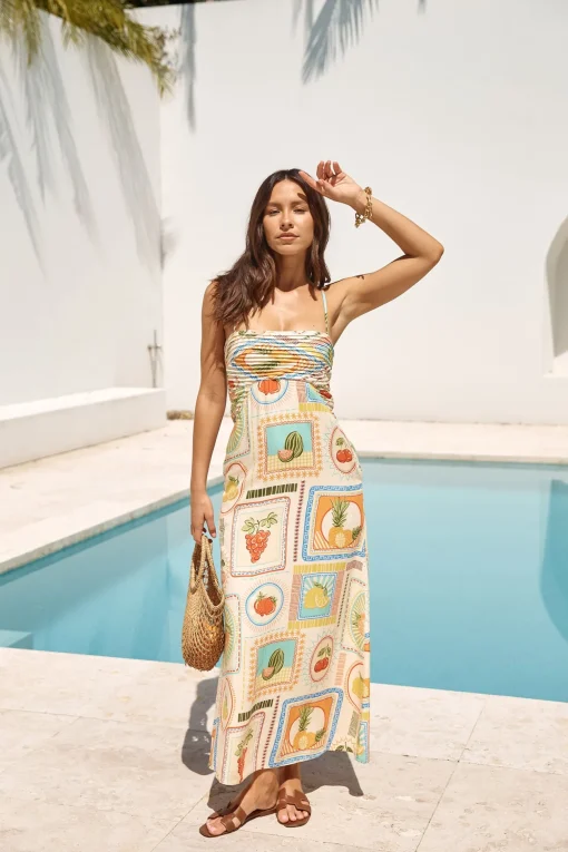 SEVEN WONDERS Agata Midi Dress Agata Print