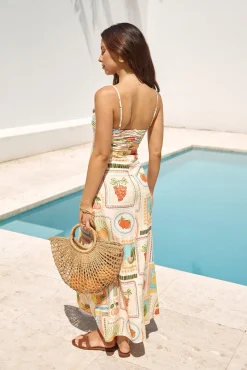 SEVEN WONDERS Agata Midi Dress Agata Print