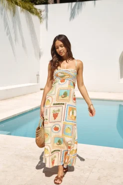 SEVEN WONDERS Agata Midi Dress Agata Print