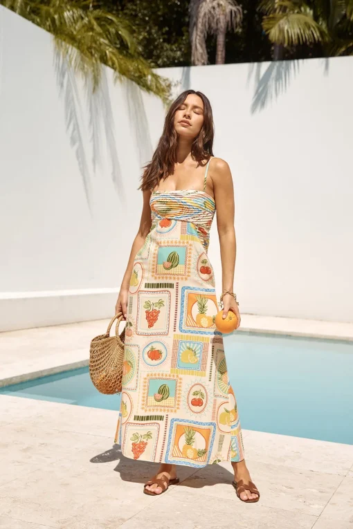 SEVEN WONDERS Agata Midi Dress Agata Print