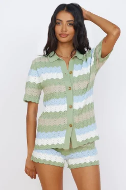 SEVEN WONDERS Cam Shirt Sage