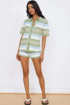 SEVEN WONDERS Cam Shirt Sage