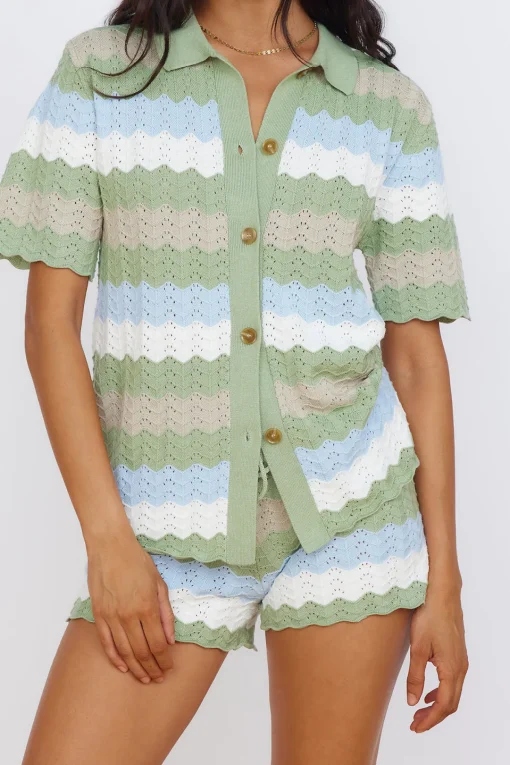SEVEN WONDERS Cam Shirt Sage