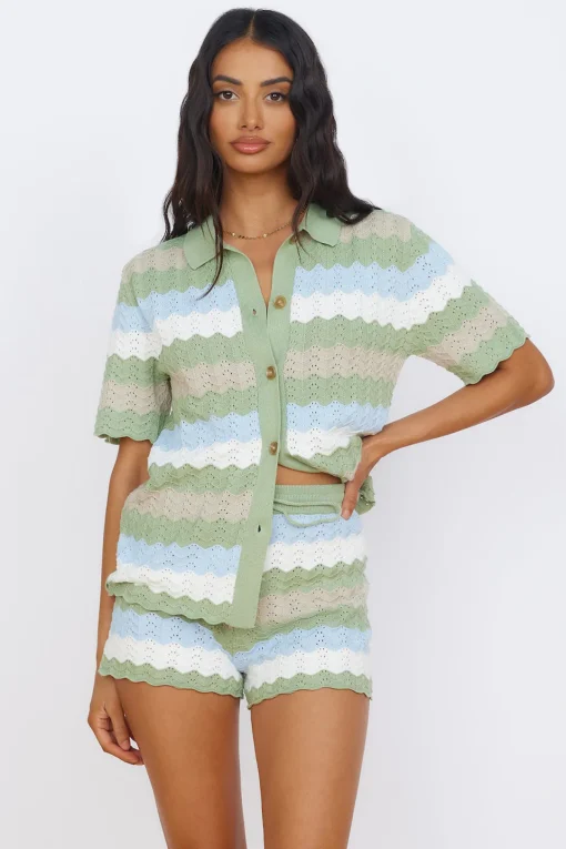 SEVEN WONDERS Cam Shirt Sage