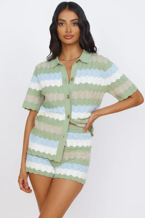 SEVEN WONDERS Cam Shirt Sage