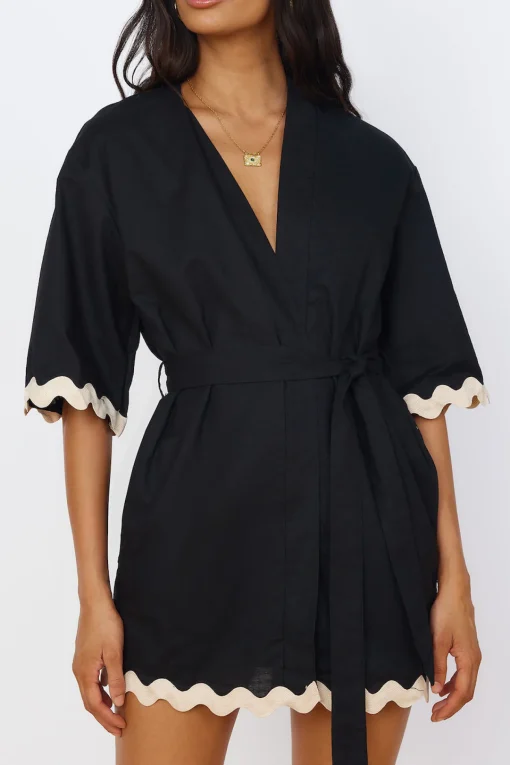 SEVEN WONDERS Harry Mini Dress Black