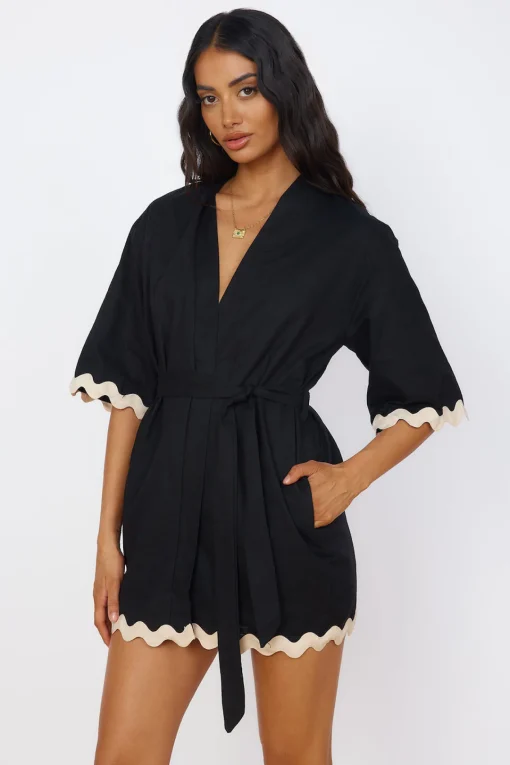 SEVEN WONDERS Harry Mini Dress Black