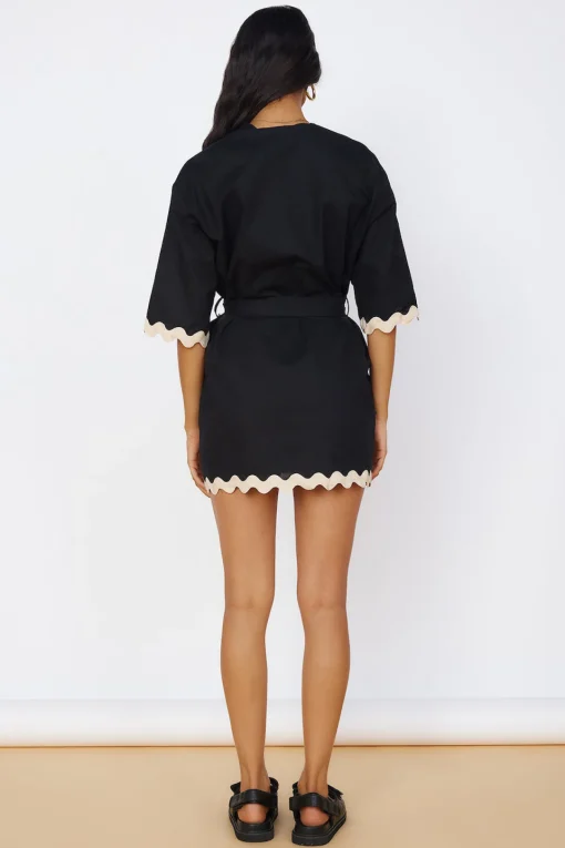 SEVEN WONDERS Harry Mini Dress Black