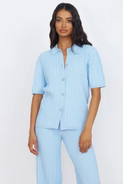 SEVEN WONDERS Kora Top Sky Blue