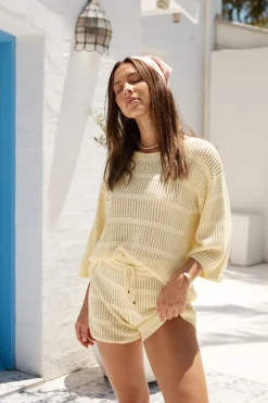 SEVEN WONDERS Samia Top Lemon