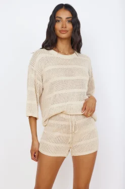 SEVEN WONDERS Samia Top Sand