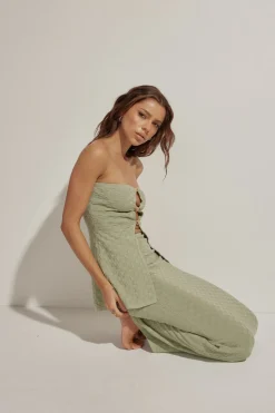 SEVEN WONDERS Wataya Maxi Skirt Sage