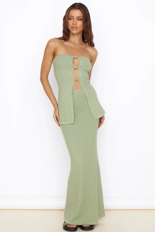 SEVEN WONDERS Wataya Maxi Skirt Sage