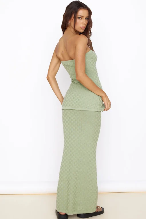 SEVEN WONDERS Wataya Maxi Skirt Sage