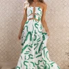 SEVEN WONDERS Yorkalina Maxi Dress Emerald