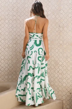 SEVEN WONDERS Yorkalina Maxi Dress Emerald