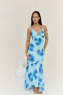 Shine Bright Maxi Dress Blue