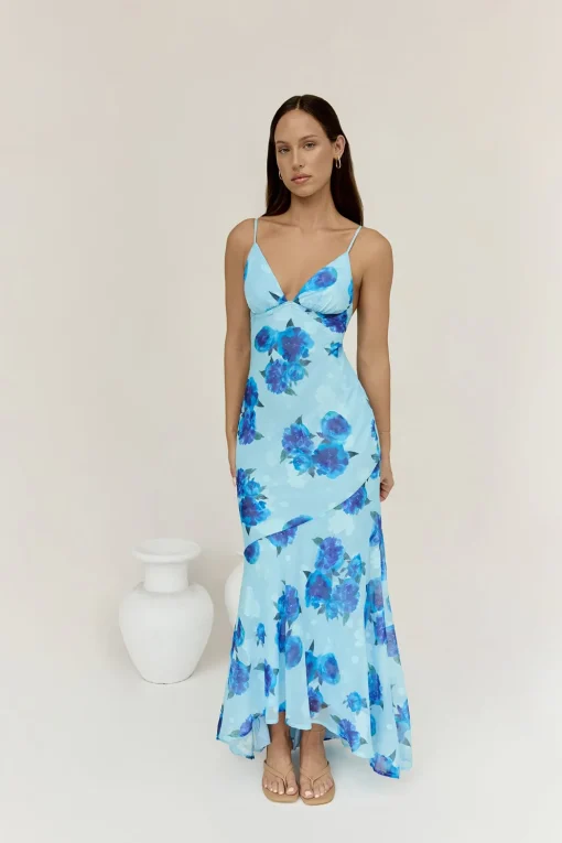 Shine Bright Maxi Dress Blue