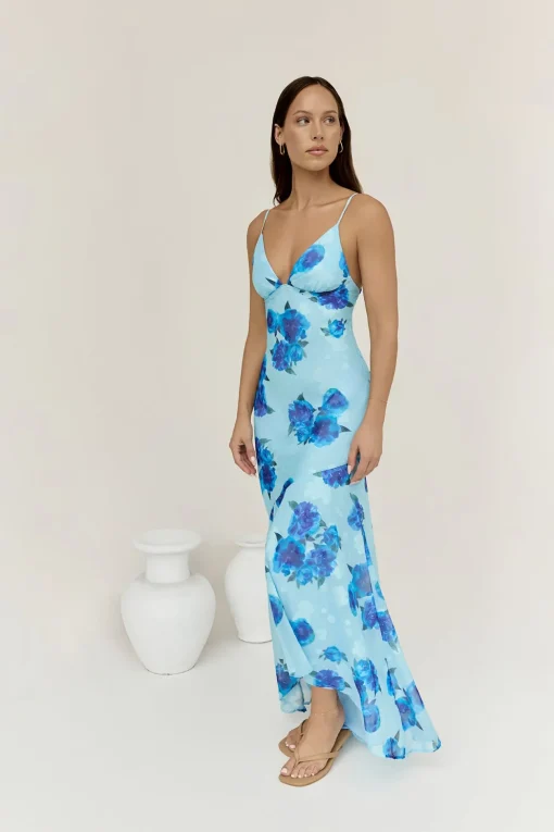 Shine Bright Maxi Dress Blue