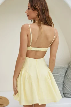 Shine For You Mini Dress Yellow