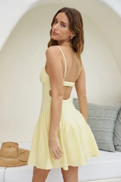 Shine For You Mini Dress Yellow