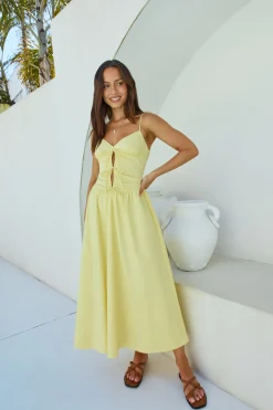 Sincerely True Maxi Dress Yellow