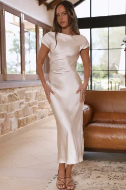 Siren Melody Maxi Dress Champagne