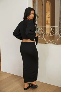 SNDYS August Oversized Top Black