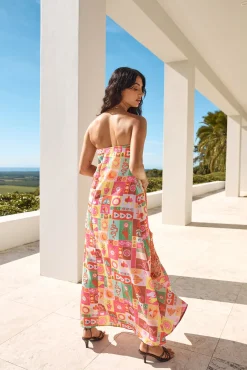 Spellcaster Strapless Maxi Dress Multi
