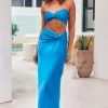 Star In The Night Maxi Skirt Blue
