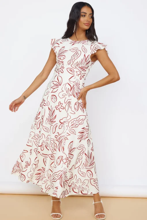 Star of Destiny Maxi Dress White