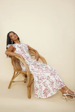 Star of Destiny Maxi Dress White