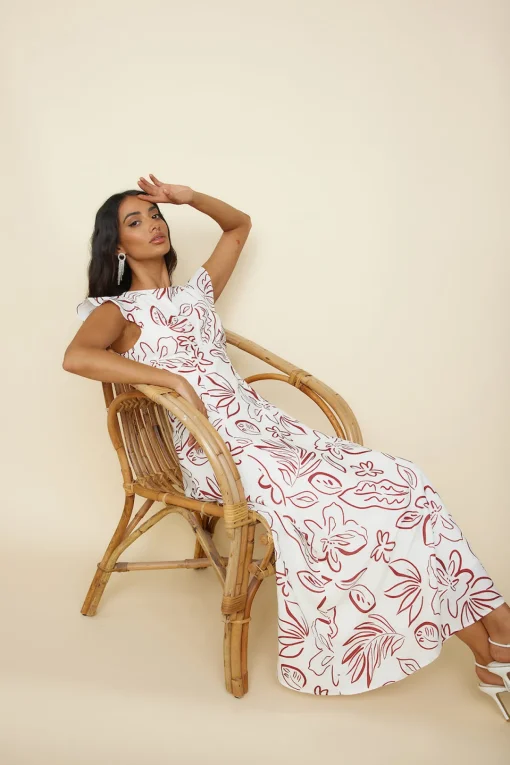 Star of Destiny Maxi Dress White
