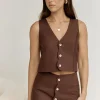 Stella Vest Chocolate