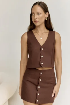 Stella Vest Chocolate