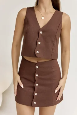 Stella Vest Chocolate